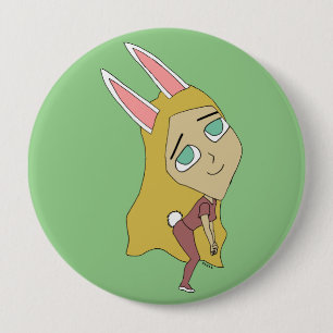 chibi bunnygirl ronde button 4,0 cm