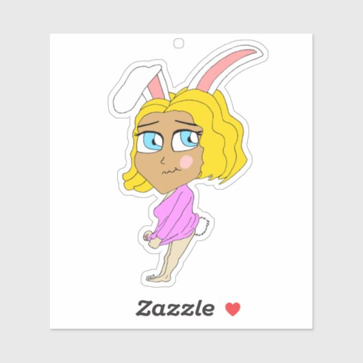 chibi bunnygirl sticker (Vel)