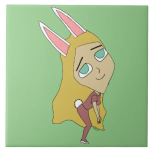 chibi bunnygirl tegeltje
