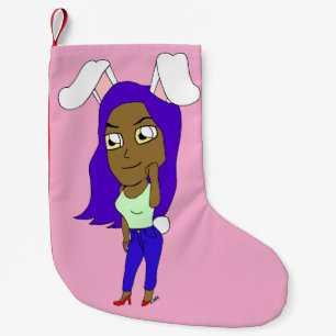 Chibi Bunnymeisje Kleine Kerstsok