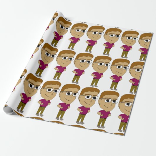 chibi cadeaupapier (Uitgerold)