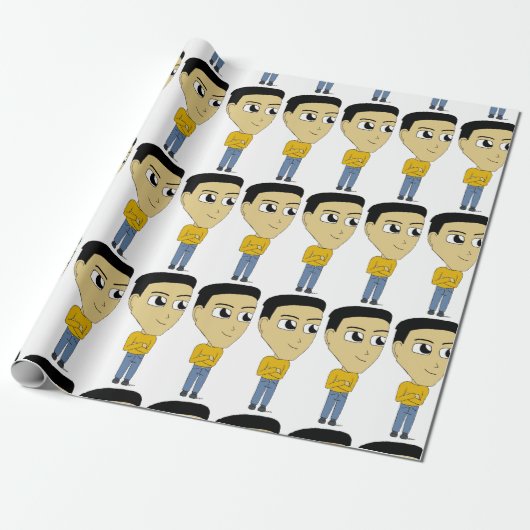 chibi cadeaupapier (Uitgerold)