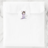 chibi cat anime meisje sticker (Tas)