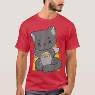 Chibi Cat Fairy Kei Yume Kawaii Anime Feline Haraj T-shirt