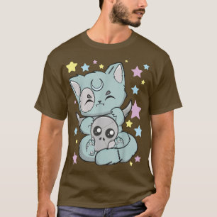 Chibi Cat Kawaii Anime Neko Gothic Fairy Kei T-shirt