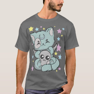 Chibi Cat Kawaii Anime Neko Gothic Fairy Kei T-shirt
