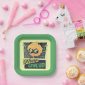 Chibi Cat Noir geeft nooit op Papieren Bordje (Feest)