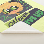 Chibi Cat Noir geeft nooit op Sherpa Deken (3/4)