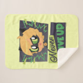 Chibi Cat Noir geeft nooit op Sherpa Deken (Voorkant (horizontaal))