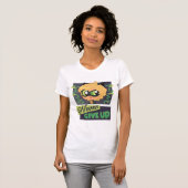 Chibi Cat Noir geeft nooit op T-shirt (Voorkant volledig)