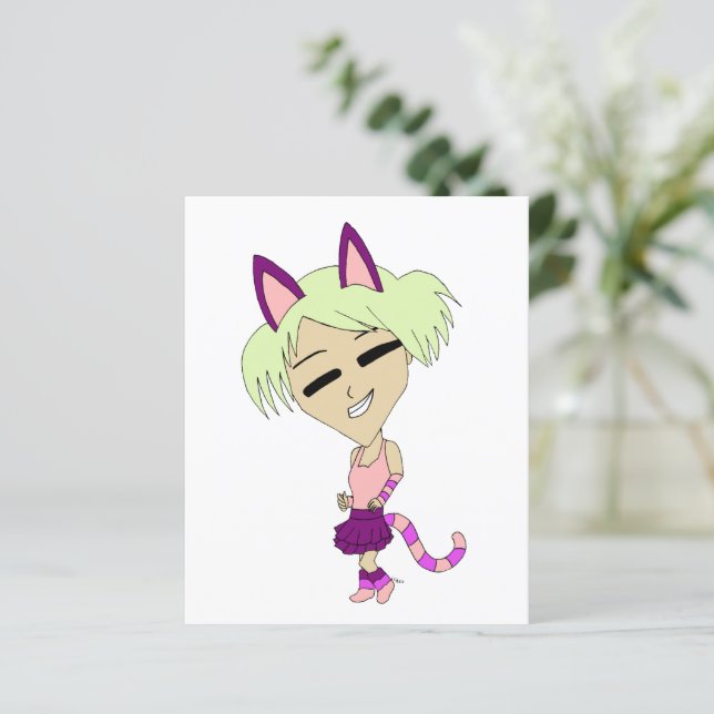 chibi catgirl (Staand voorkant)