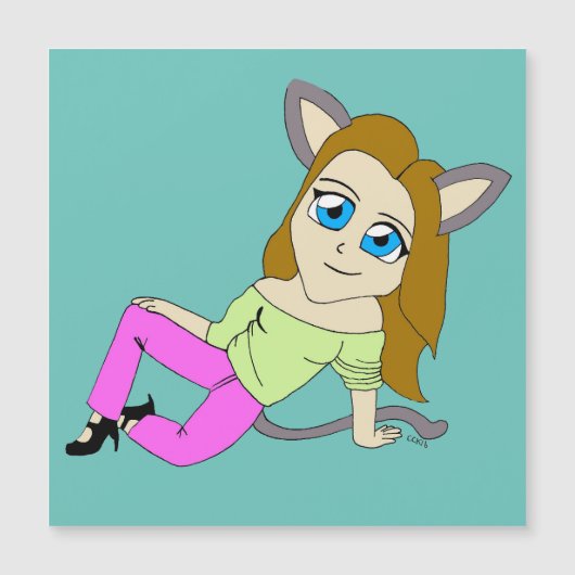 chibi catgirl (Voorkant)