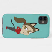 chibi catgirl Case-Mate iPhone case (Achterkant (horizontaal))