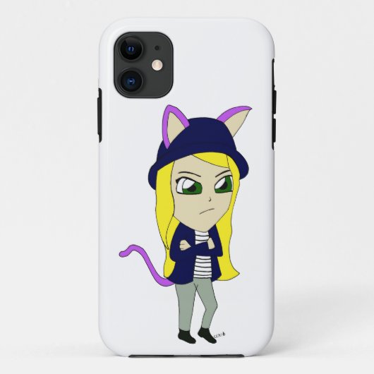 chibi catgirl Case-Mate iPhone case (Achterkant)