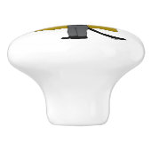 chibi catgirl keramische knop (Zijkant)