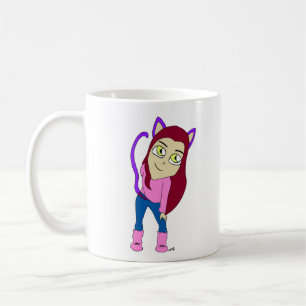 chibi catgirl koffiemok
