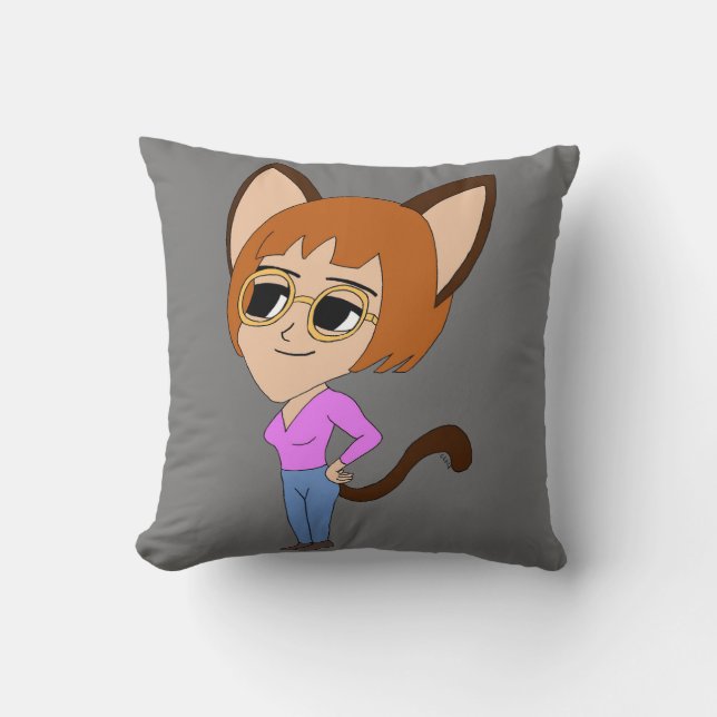 chibi catgirl lancer oreiller (Recto)