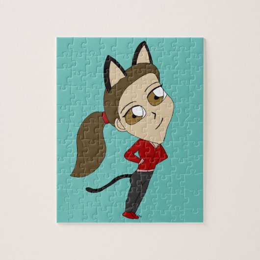 chibi catgirl  legpuzzel (Verticaal)