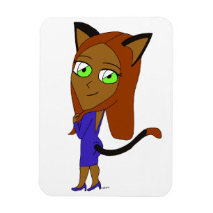 chibi catgirl magneet
