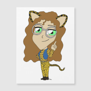 chibi catgirl magnet