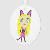 chibi catgirl ornament (voorkant)