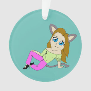 chibi catgirl ornament