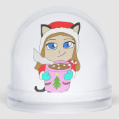 chibi catgirl ornement céramique (Avant)