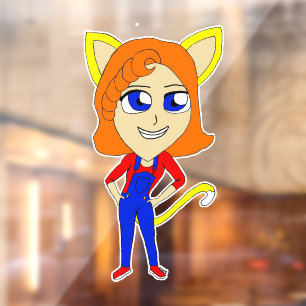 chibi catgirl raamsticker