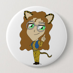 chibi catgirl ronde button 4,0 cm
