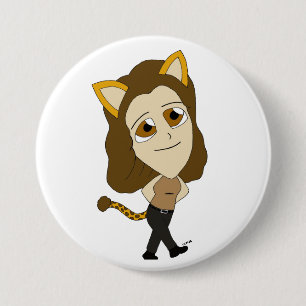 chibi catgirl ronde button 7,6 cm