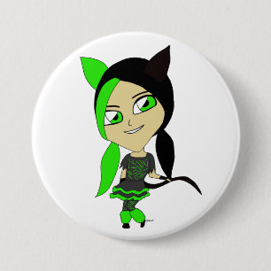 chibi catgirl ronde button 7,6 cm