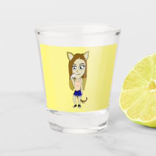 Chibi Catgirl Shot Glas