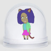 chibi catgirl sneeuwbol (Voorkant)