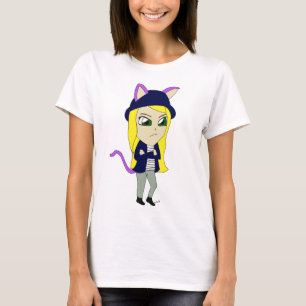 chibi catgirl t-shirt