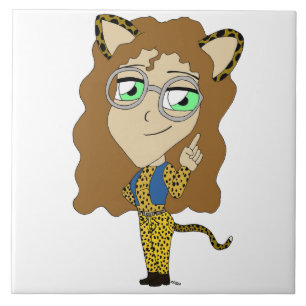 chibi catgirl tegeltje