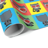 Chibi Catoman Character Poses Cadeaupapier (Rol Hoek)