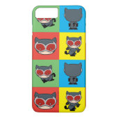 Chibi Catoman Character Poses Case-Mate iPhone Case (Achterkant)