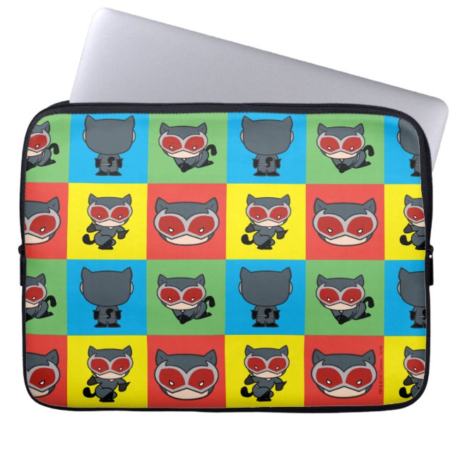 Chibi Catoman Character Poses Laptop Sleeve (Voorkant)