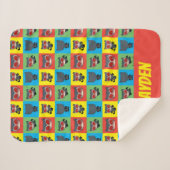 Chibi Catoman Character Poses Sherpa Deken (Voorkant (horizontaal))