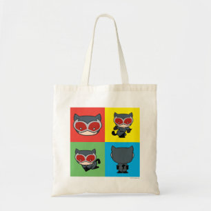 Chibi Catoman Character Poses Tote Bag