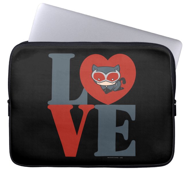 Chibi Catoman LOVE Laptop Sleeve (Voorkant)