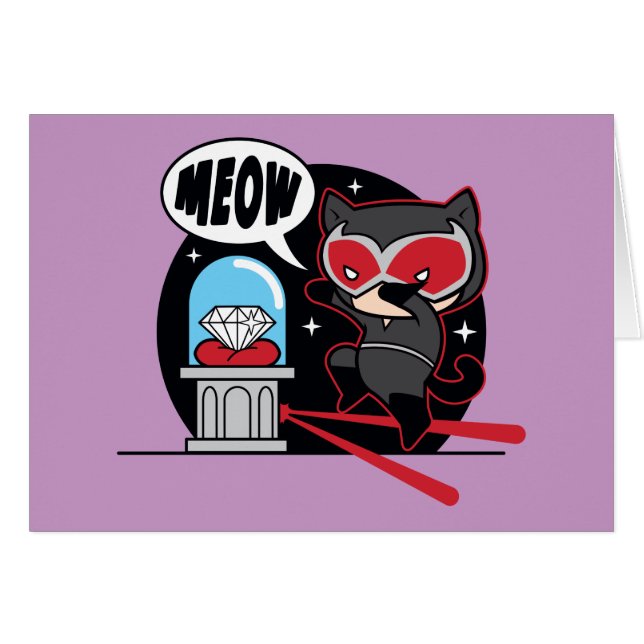 Chibi Catoman Stealing A Diamond (Voorkant Horizontaal)