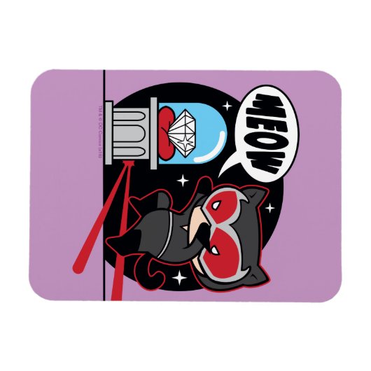 Chibi Catoman Stealing A Diamond Magneet (Horizontaal)