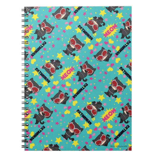 Chibi Catwoman Pattern Notitieboek (Voorkant)