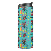 Chibi Catwoman Pattern Thermosbeker (Gedraaid links)