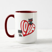 Chibi Catwoman Pounce op Batman Mok (Links)