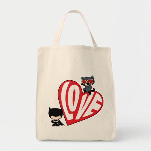 Chibi Catwoman Pounce op Batman Tote Bag (Voorkant)