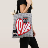 Chibi Catwoman Pounce op Batman Tote Bag (Dichtbij)