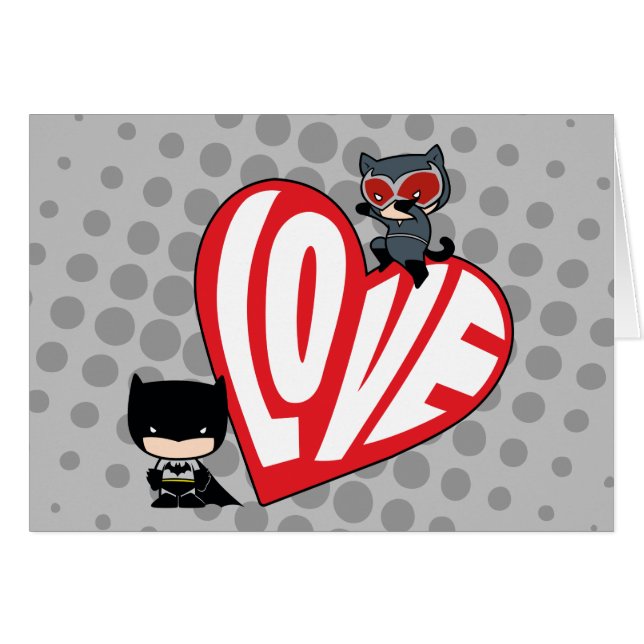Chibi Catwoman rebondit sur Batman (Devant horizontal)
