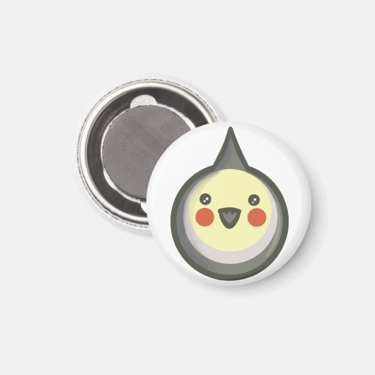 Chibi Cockatiel Magneet (Voorkant / Achterkant)